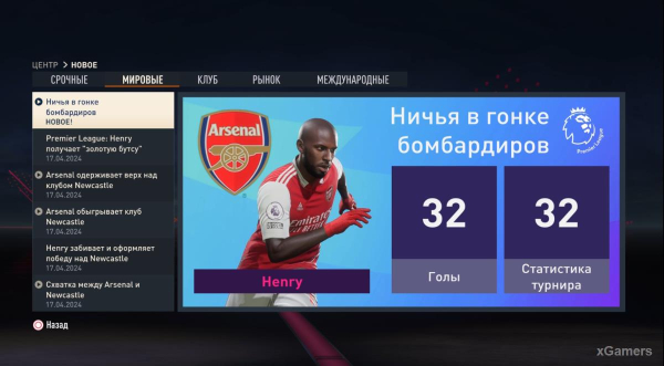 FIFA 23 Карьера за игрока: Возвращение Thierry Henry в Arsenal – 2 сезон