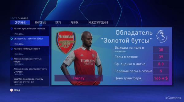 FIFA 23 Карьера за игрока: Возвращение Thierry Henry в Arsenal – 2 сезон