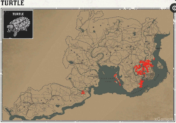 Red dead redemption 2 - животные. Карты с местами обитания