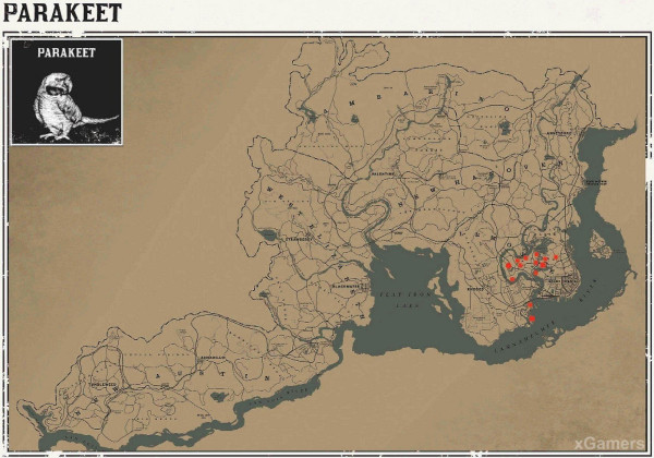 Red dead redemption 2 - животные. Карты с местами обитания