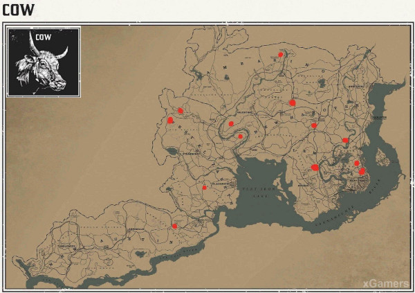 Red dead redemption 2 - животные. Карты с местами обитания