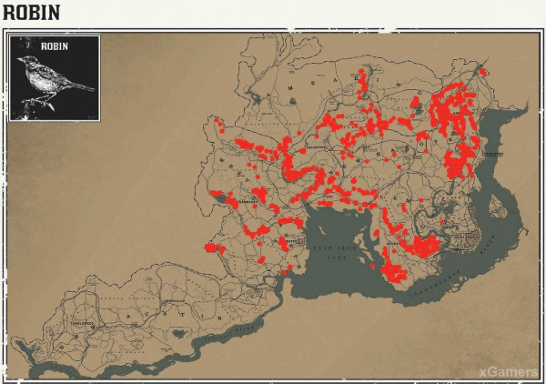 Red dead redemption 2 - животные. Карты с местами обитания