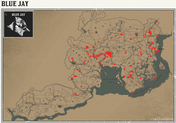 Red dead redemption 2 - животные. Карты с местами обитания