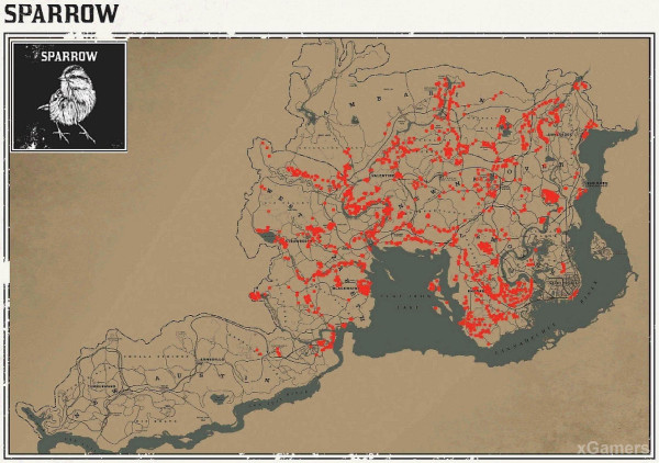 Red dead redemption 2 - животные. Карты с местами обитания