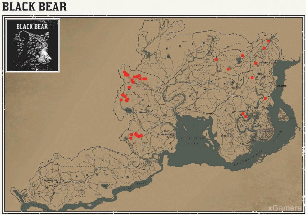 Red dead redemption 2 - животные. Карты с местами обитания