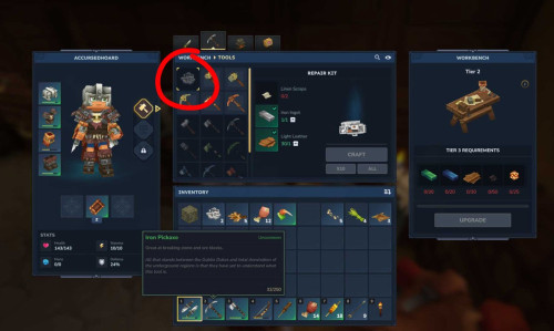 Гайд по ремонту экипировки в Hytale с помощью ремонтного набора