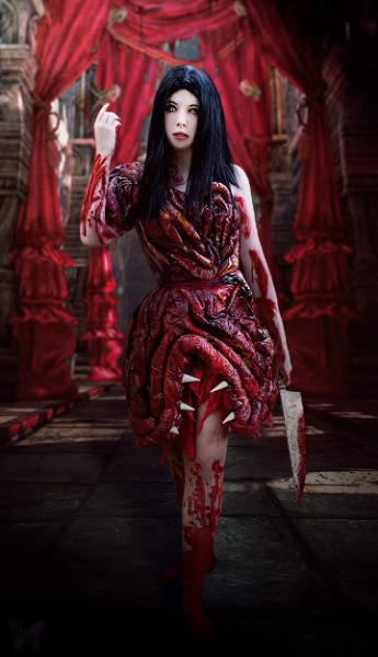 Потрясающе-ужасающий косплей Fleshmaiden из игры Alice: Madness Returns Потрясающе-ужасающий косплей Fleshmaiden из игры Alice: Madness Returns