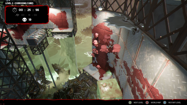 Обзор Super Meat Boy 3D