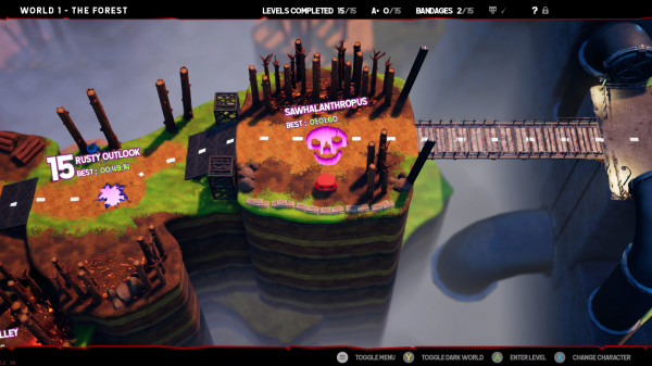 Обзор Super Meat Boy 3D